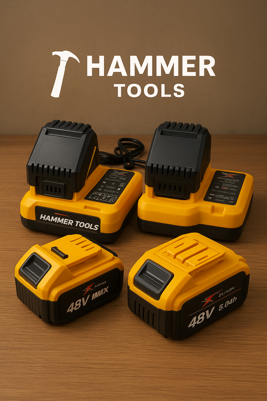 HAMMER TOOLS 4 az 1-ben Készlet - 4x48V 5Ah Li-Ion