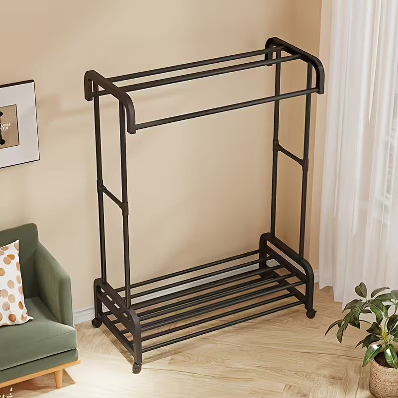 Ruhatartó állvány polccal – 105 cm