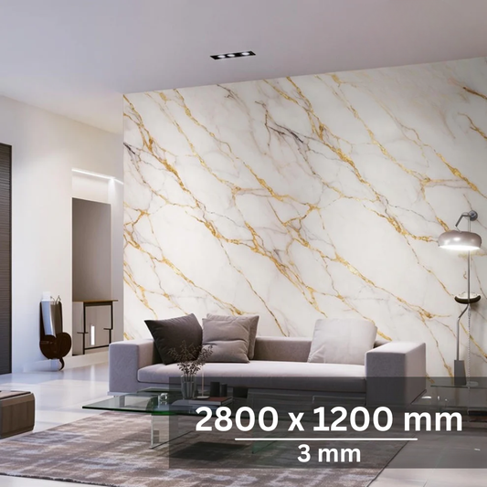 Fali dekorpanel - White gold