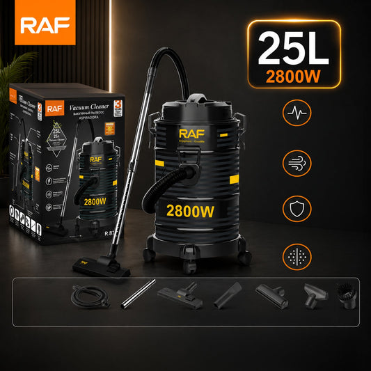 RAF Ipari száraz-nedves porszívó, 2800 W / 25 L