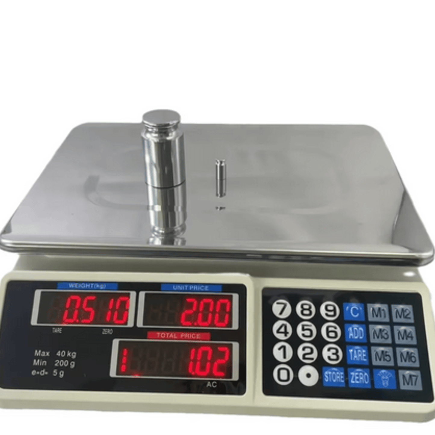DIGITÁLIS MÉRLEG 40KG