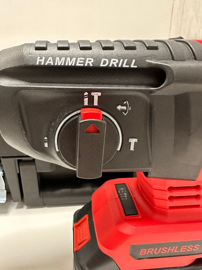 AKKUMULÁTOROS ÜTVEFÚRÓ 2x5.0Ah Li-ion AKKUMULÁTOR 26 mm BITEKKEL KALAPÁCS SZERSZÁMOKKAL