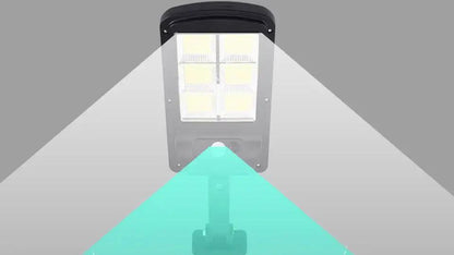 NAPELEMES REFLEKTOR ÉRZÉKELŐVEL, 120 LED-DEL, TARTÓVAL ÉS TÁVIRÁNYÍTÓVAL