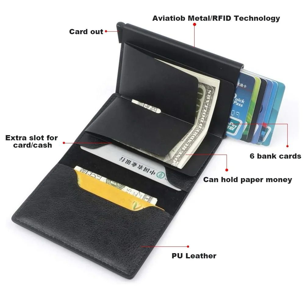 RFID-VÉDETT PÉNZTÁRCA