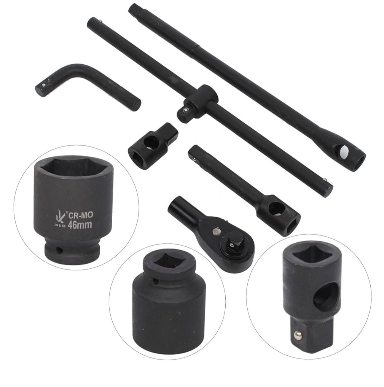 Ütvecsavarhúzó dugókulcs készlet 8–32 mm 1/2"