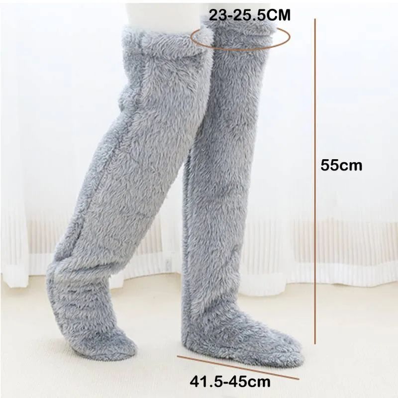 Ultra puha hosszú téli zokni - 55 cm