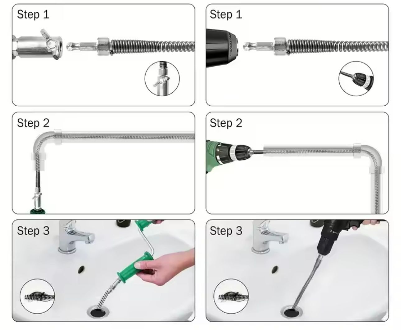 Rugalmas duguláselhárító cső 2,5 m