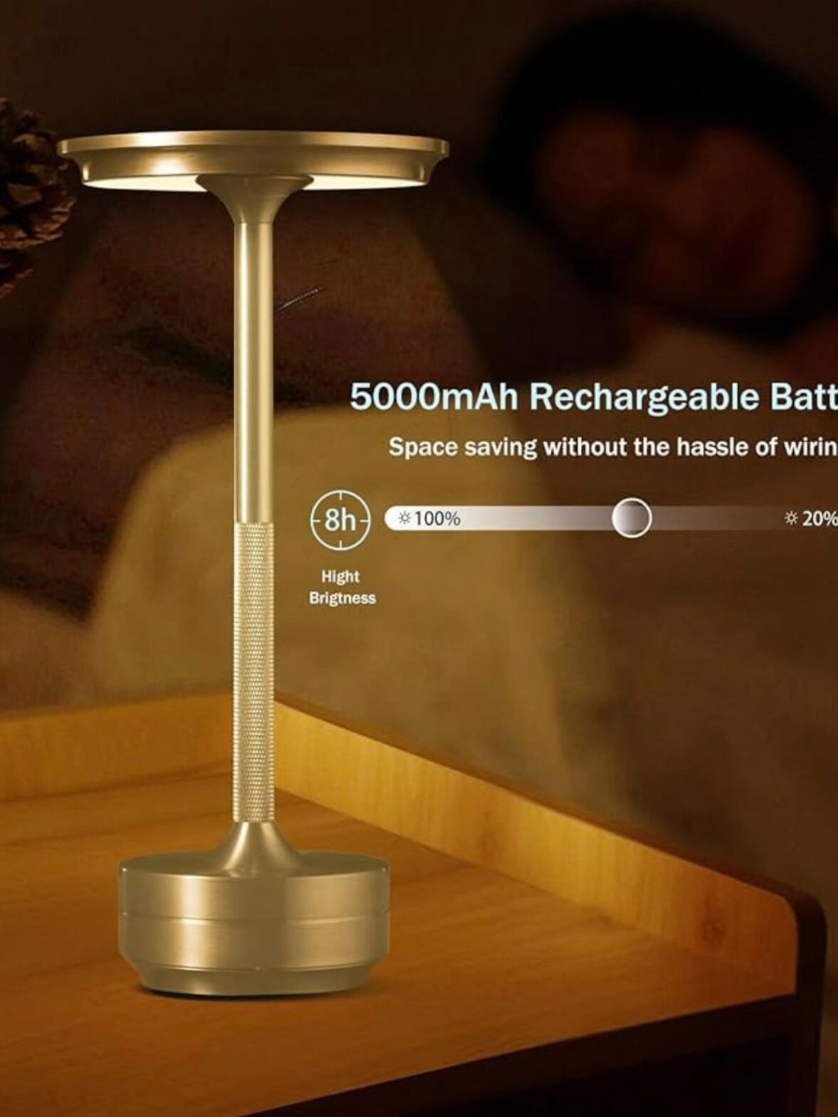 Gold Touch LED asztali lámpa
