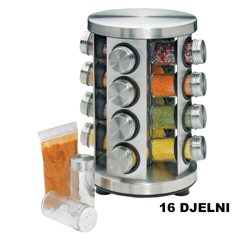 Fűszertartó 16 tárolóedénnyel