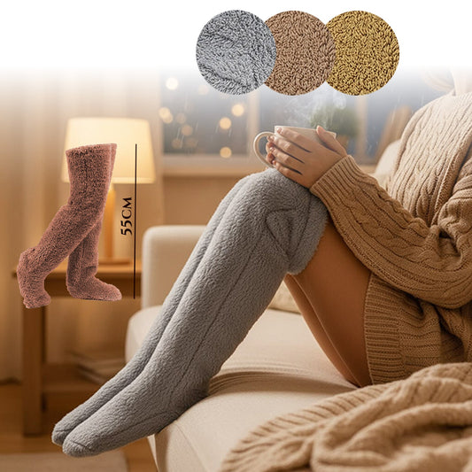 Ultra puha hosszú téli zokni - 55 cm