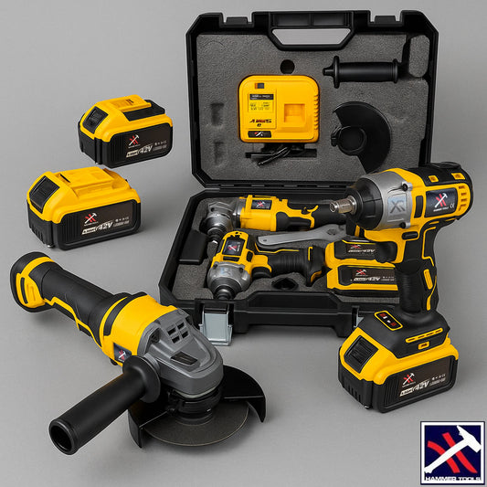 Hammer Tools 42V - 2 az 1-ben akkus készlet 2 akkumulátorral és kofferral