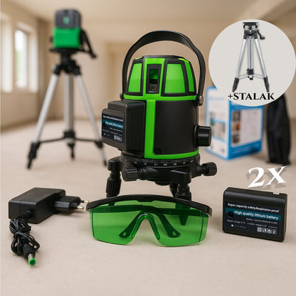 Lézeres szintező 2 elem + állvány + szemüveg