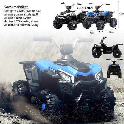 Gyermek elektromos quad SPEED