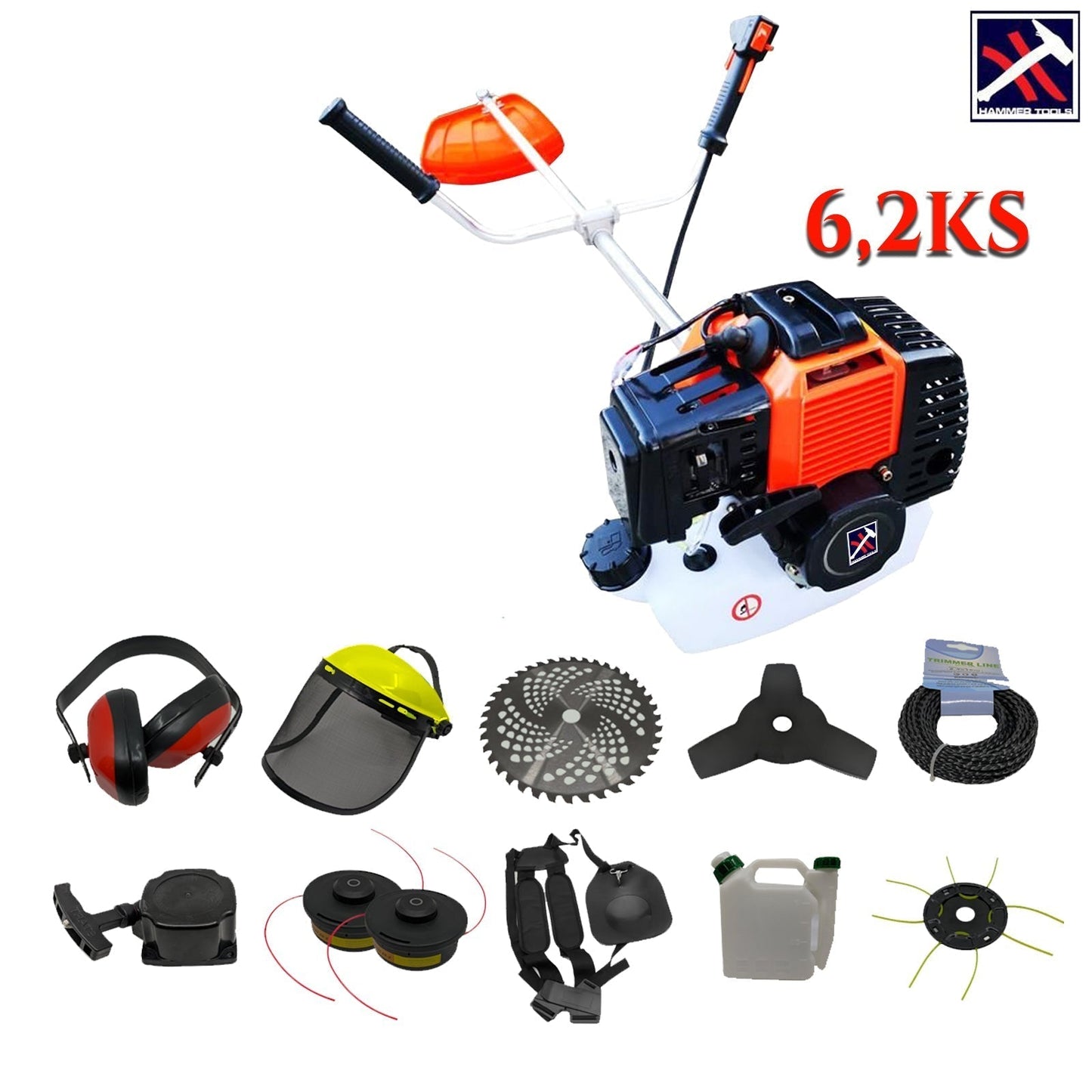 KALAPÁCS SZERSZÁMOK SZÉLGÖMBVÁGÓ 6,2 LE LUXUS FELSZERELÉS