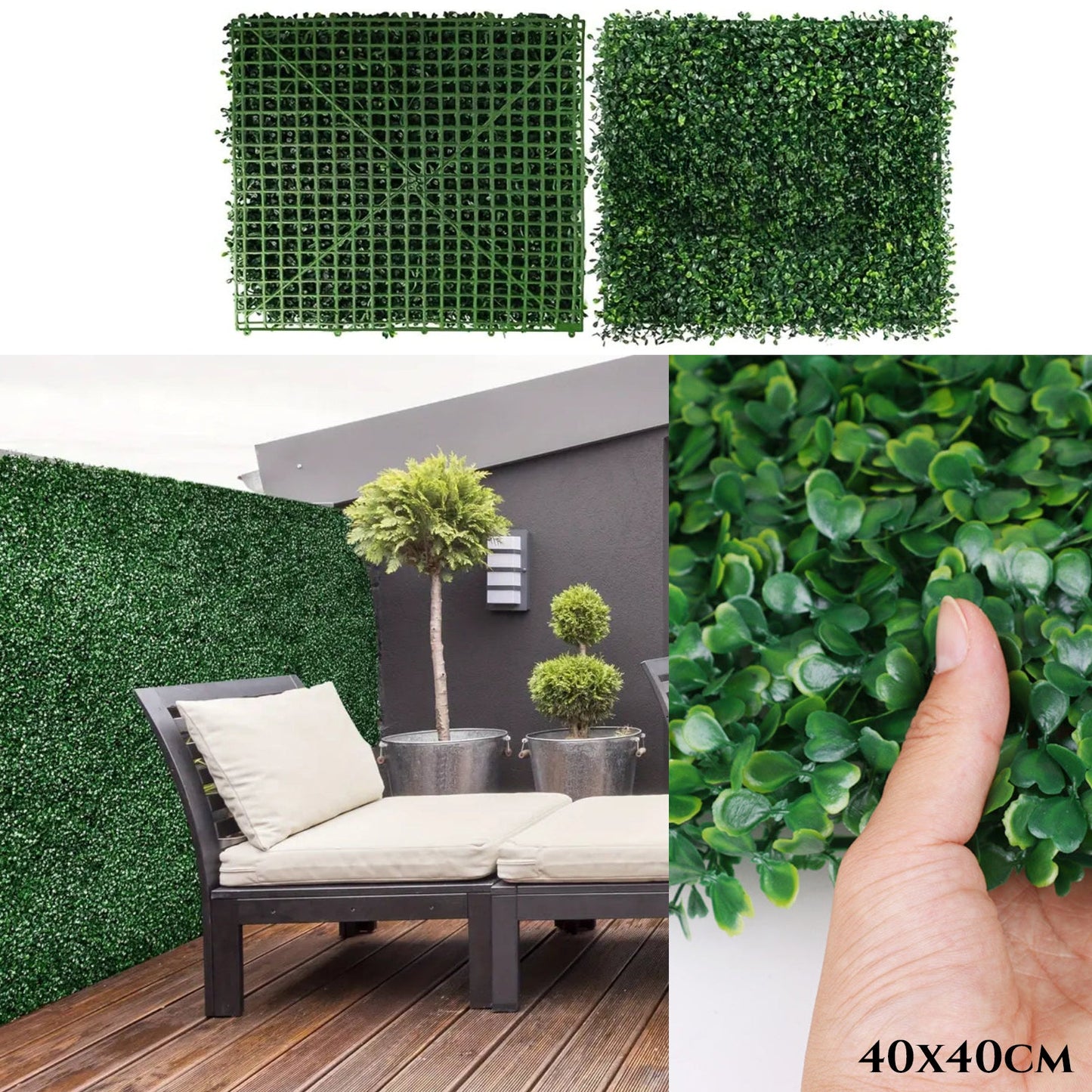 Prémium mű zöld kerítés Green