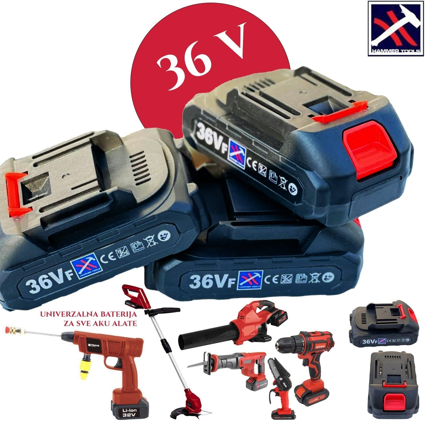UNIVERZÁLIS AKKUMULÁTOROS 36 V-OS KALAPÁCS ADAGOK AKKUS FÚRÓ-, AKKUS CSISZOLÓ-, AKKUS SZÉLSZEGYENGÉP-, AKKUS FŰRÉSZ-, AKKUS MINIWASH, AKKUS SZÚRÓFŰRÉSZ, AKKUS LOMBFÚVÓ IDR