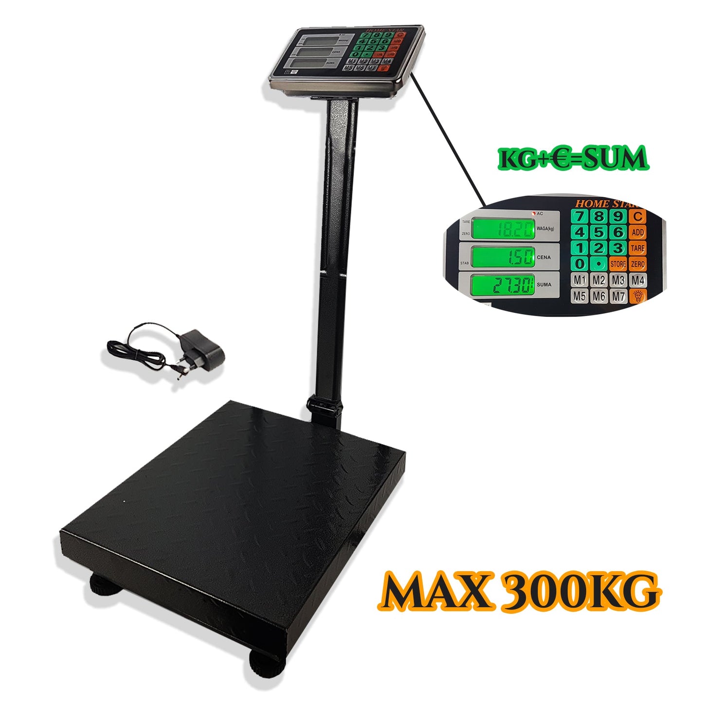 Digitális platós mérleg 300 kg